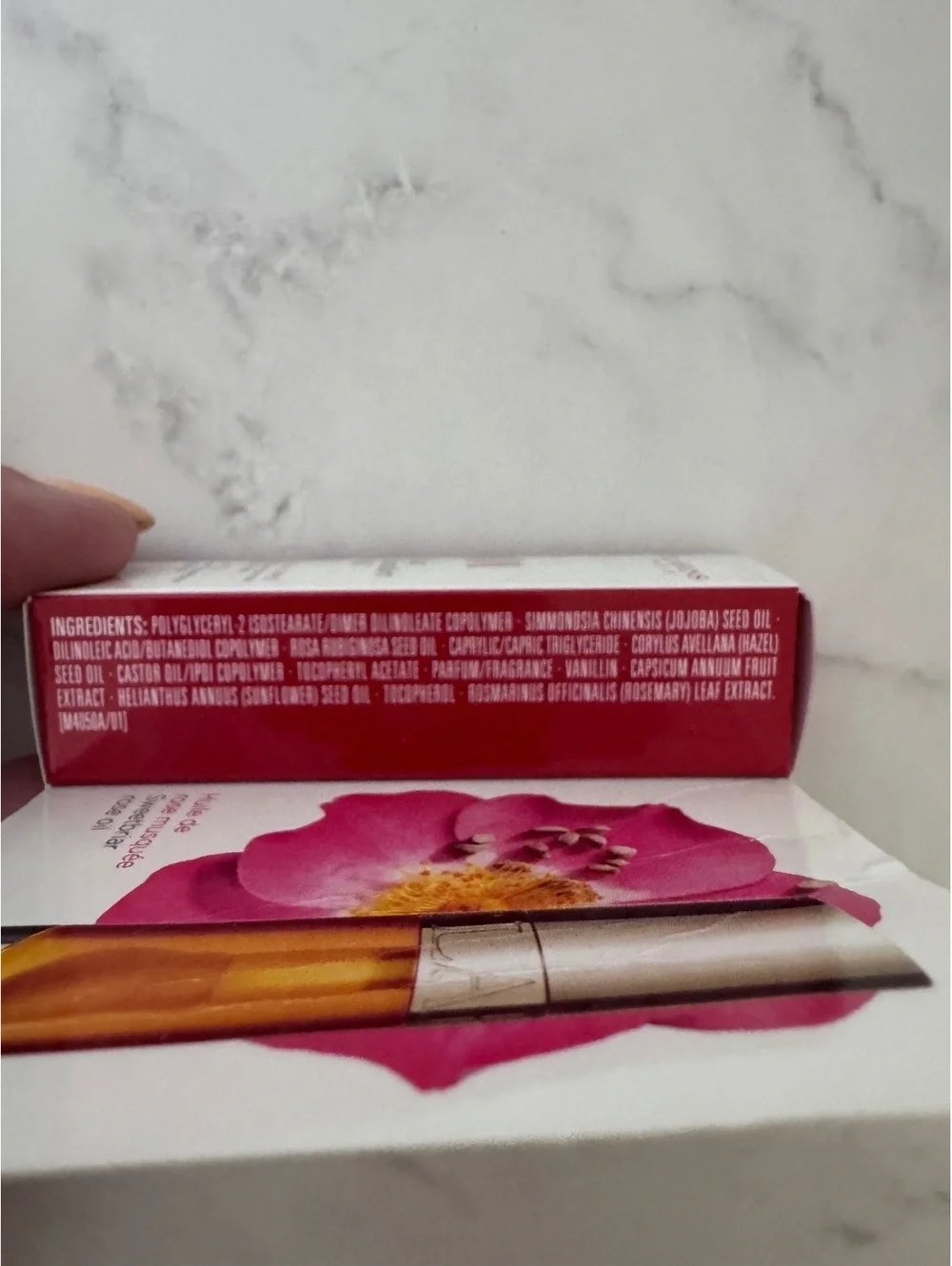 Clarins Lip Comfort Oil 01 Honey Mini 1.4mL Hydrating Lip Oil New in Box